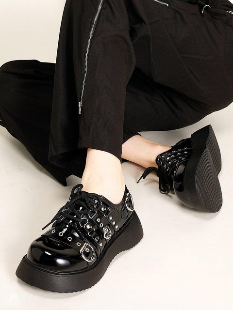 Punk Round Toe JK Shoes - Anagoc