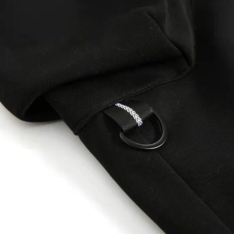 Multi Pockets Drawstring Screw Thread Pants - Anagoc