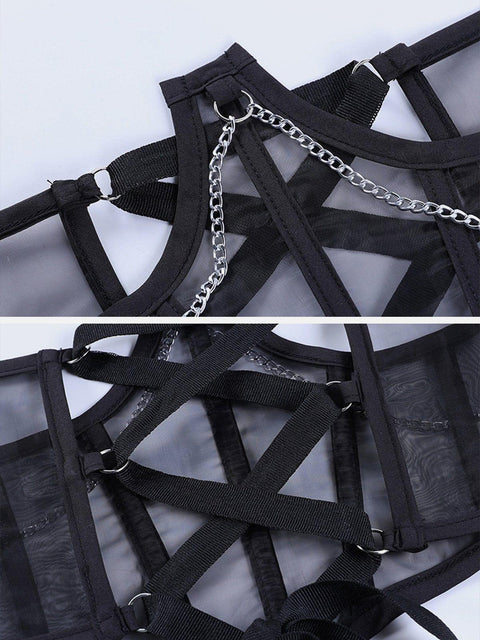 Chain Corset Waist Vest - Anagoc