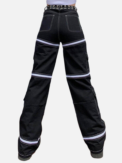 Detachable Zip Up Jeans - Anagoc