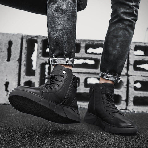 Function Bandage PU Martin Boots - Anagoc