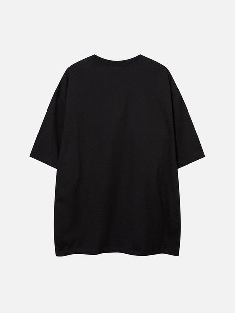 Patchwork Stripes Tee - Anagoc