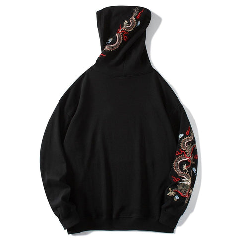 Dragon Embroidery Hoodies - Anagoc