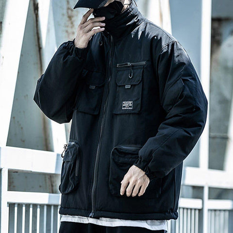 Multi Pockets Function Winter Coat - Anagoc