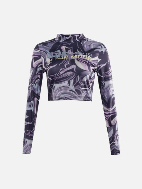Tie Dye Slim Fit Long Sleeve T Shirt - Anagoc