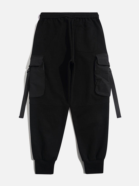 Side Pocket Functional Cargo Pants - Anagoc