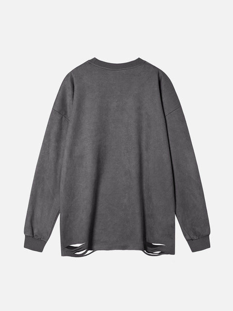 Rose Necklace Sweatshirt - Anagoc