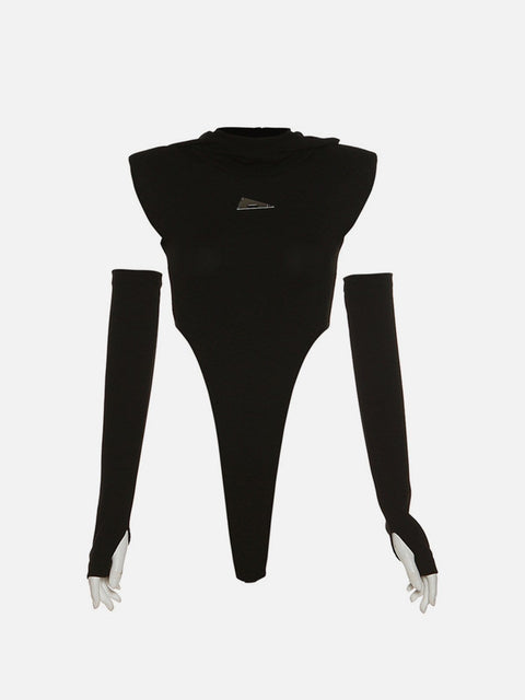 Sexy Hooded Bodysuit