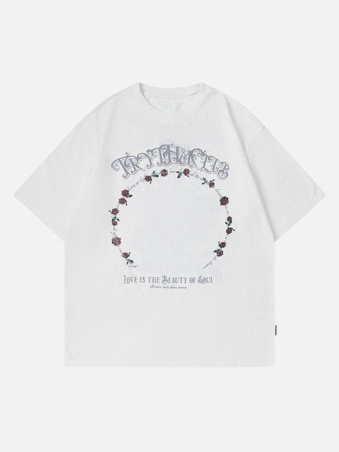 Halo Letters Graphic Tee - Anagoc