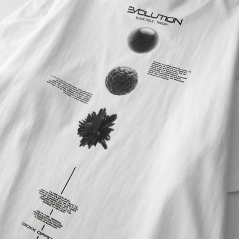 Fake Two Cell Evolution Print Sweatshirt - Anagoc