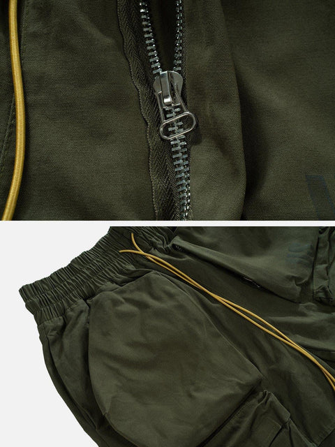 Oversized Pockets Cargo Shorts - Anagoc