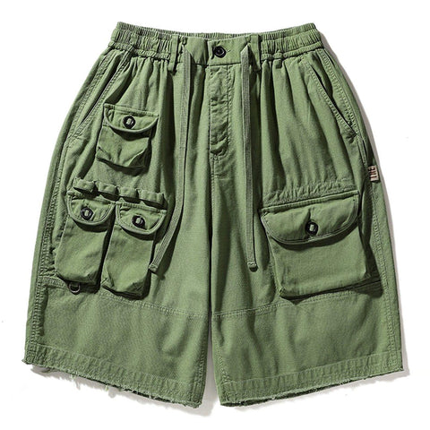 Multi Pockets Cargo Shorts - Anagoc