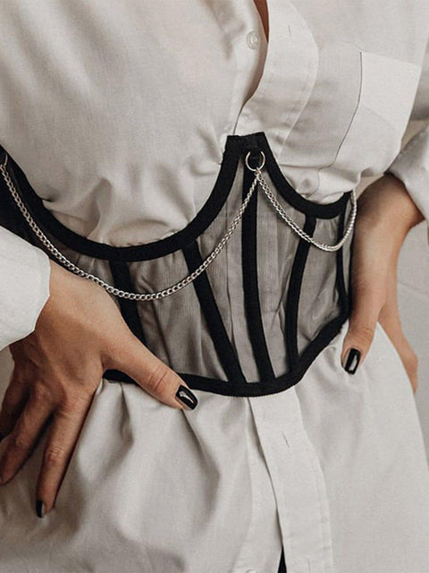 Chain Corset Waist Vest - Anagoc