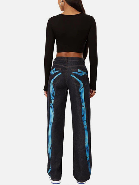 Finger Graphic Long Sleeve T Shirts - Anagoc