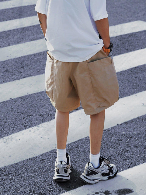 Pockets Embroidery Shorts - Anagoc