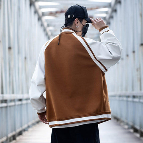 Patchwork Embroidery PU Jacket - Anagoc
