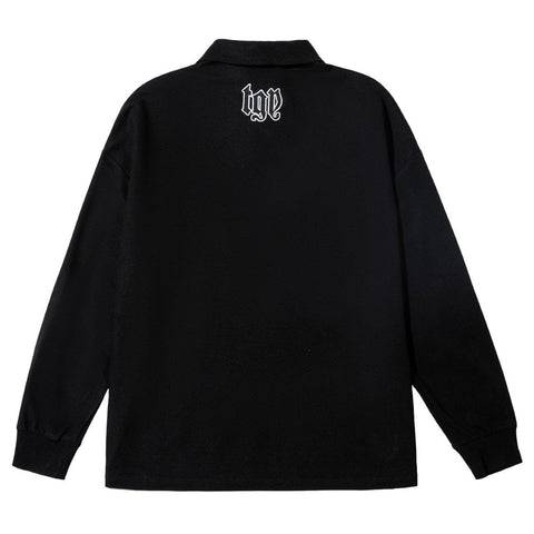 Solid Color Embroidery Sweatshirt - Anagoc