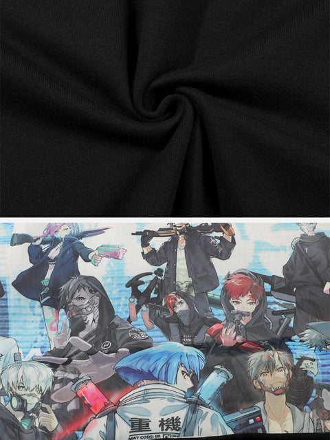 Anime Cartoon Print Tee - Anagoc