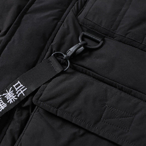 Combat Function Print Winter Coat - Anagoc