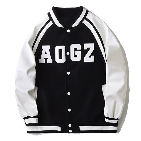 Patchwork Embroidery PU Jacket - Anagoc