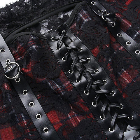 Lace Sheer Navel Tie Off Shoulder Mesh T Shirt - Anagoc