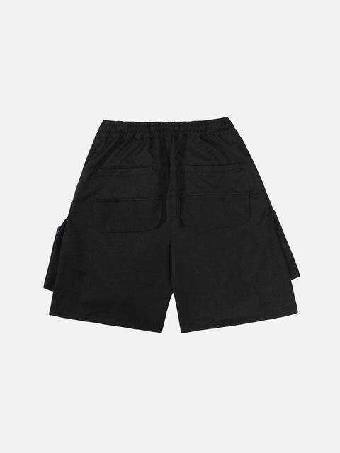 Big Pocket Zip Up Cargo Shorts - Anagoc