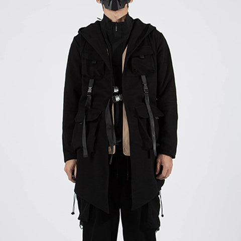 Ninja Ribbons Multi Pockets Function Jacket - Anagoc