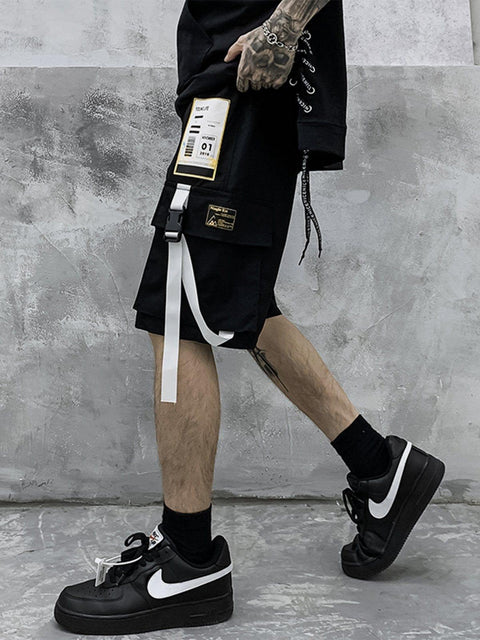 Schoolbag Buckle Pocket Cargo Shorts - Anagoc