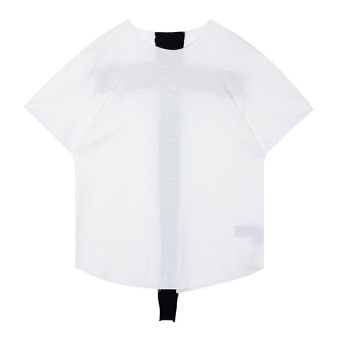 Back Cross Patchwork Tee - Anagoc