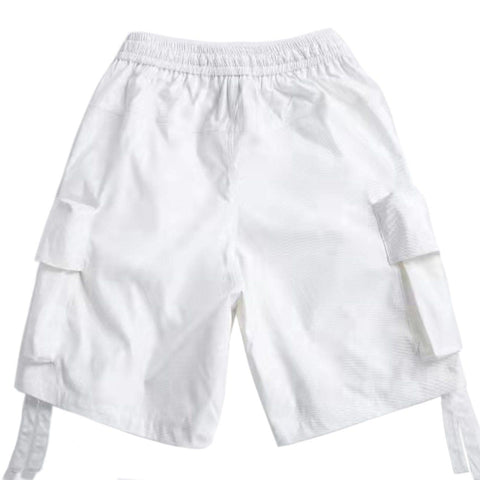 Multi Pockets Overalls Shorts - Anagoc