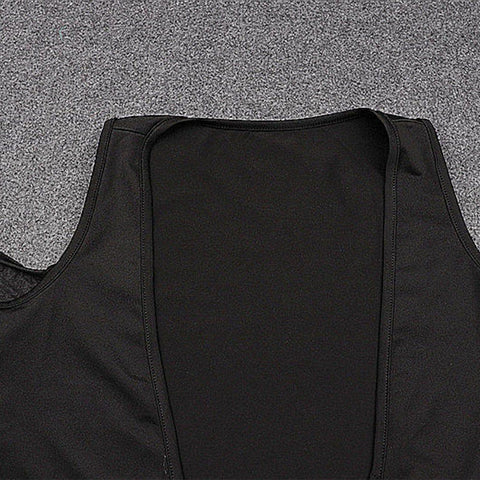 Hollow Mesh Cross Tie Long Sleeve T Shirt - Anagoc