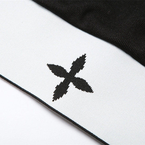 Patchwork Buckle Short Sleeve T Shirt - Anagoc