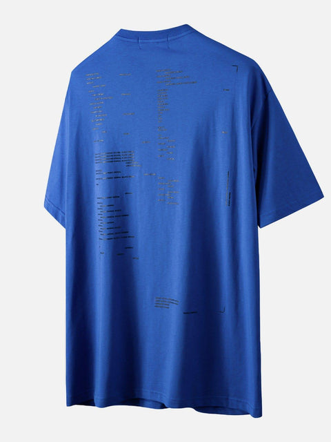 Function Back Letters Graphic Tee - Anagoc