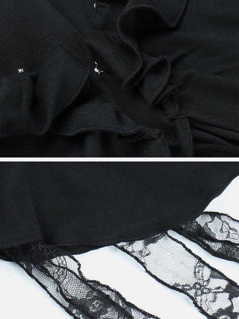 Gothic Bandage Witch Long Sleeve T Shirt - Anagoc