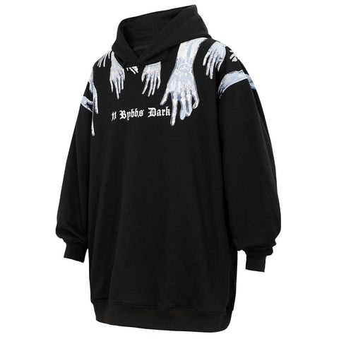 Ghost Palm Print Hoodie - Anagoc