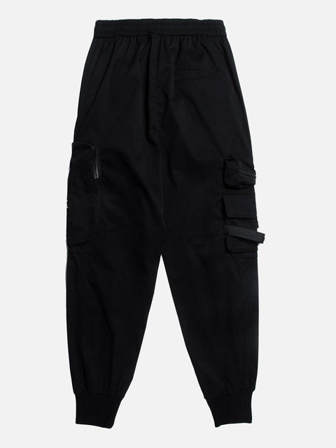 Big Pocket Drawstring Cargo Pants - Anagoc