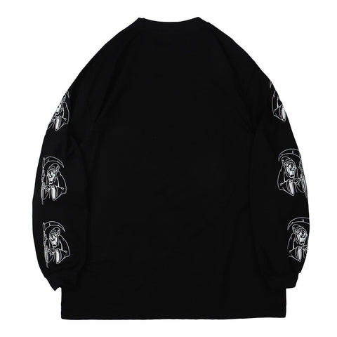 Devil Ghost Print Sweatshirt - Anagoc