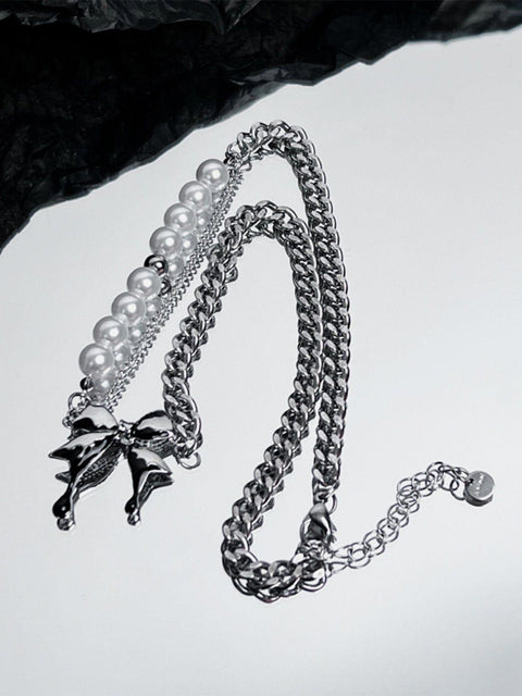 Pearl Butterfly Necklace - Anagoc