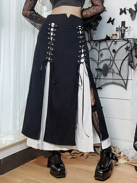 Double Slits Skirt - Anagoc