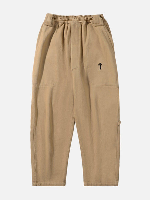Fake Two Strap Cargo Pants - Anagoc