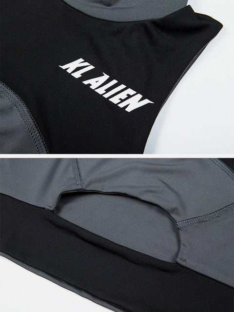 "KL ALLEN" Patchwork Hollow Vest - Anagoc