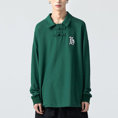 Solid Color Embroidery Sweatshirt - Anagoc