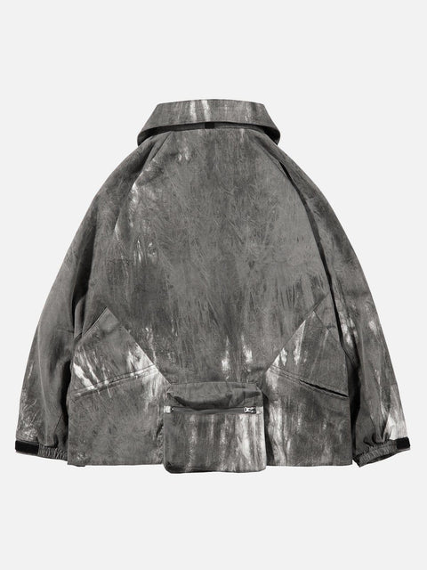 Zip Up Tie Dye Functional Jacket - Anagoc