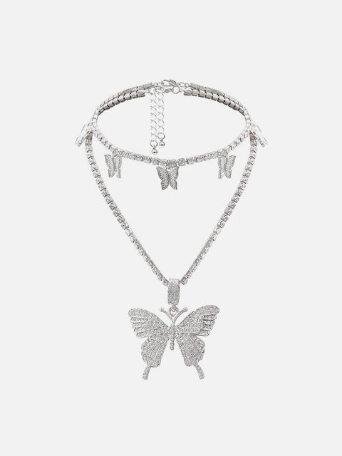 Butterfly Layering Necklace - Anagoc