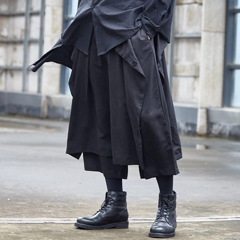 Dark Function Irregular Oversized Pants - Anagoc