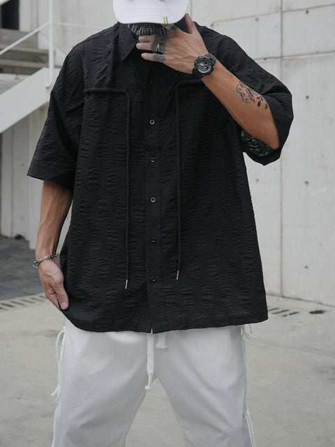 Rope Short Sleeve Shirt - Anagoc