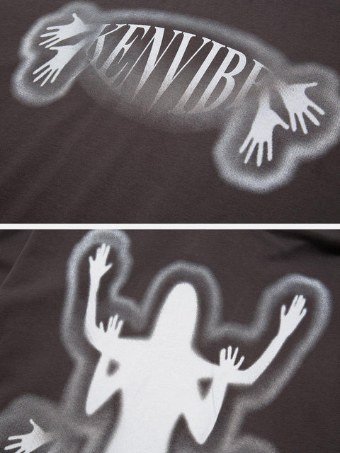 Hands Human Silhouette Hoodie - Anagoc