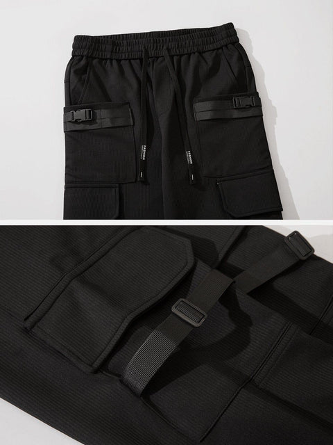 Multi Ribbon Cargo Pants - Anagoc