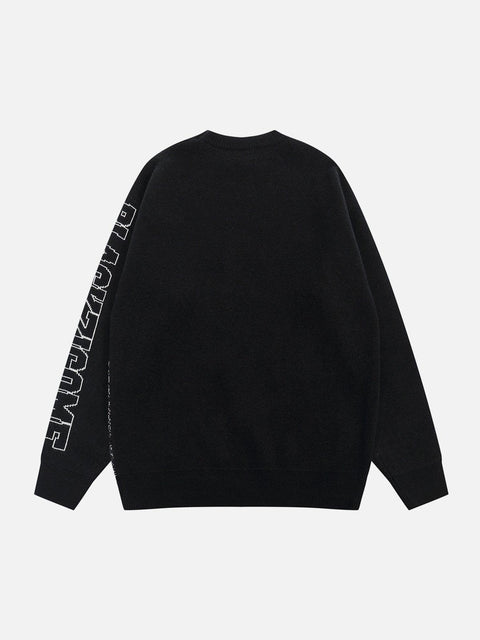 "Tomie" Cartoon Knit Sweater - Anagoc