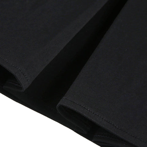 Dark Babes High-waisted Leather Pleated Skirt - Anagoc